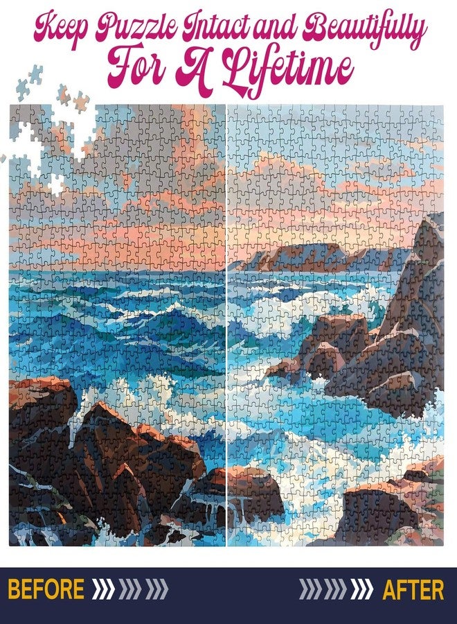 MCTRHG Jigsaw Puzzle Glue Clear, 200ML Puzzle Frame Kit for Adults with Applicators, Easily Preserves Finished Puzzles, Non-Toxic, Quick-Dry & Water-Based Anime Puzzle Saver for 3000/4500/5000 Pieces - Image 4